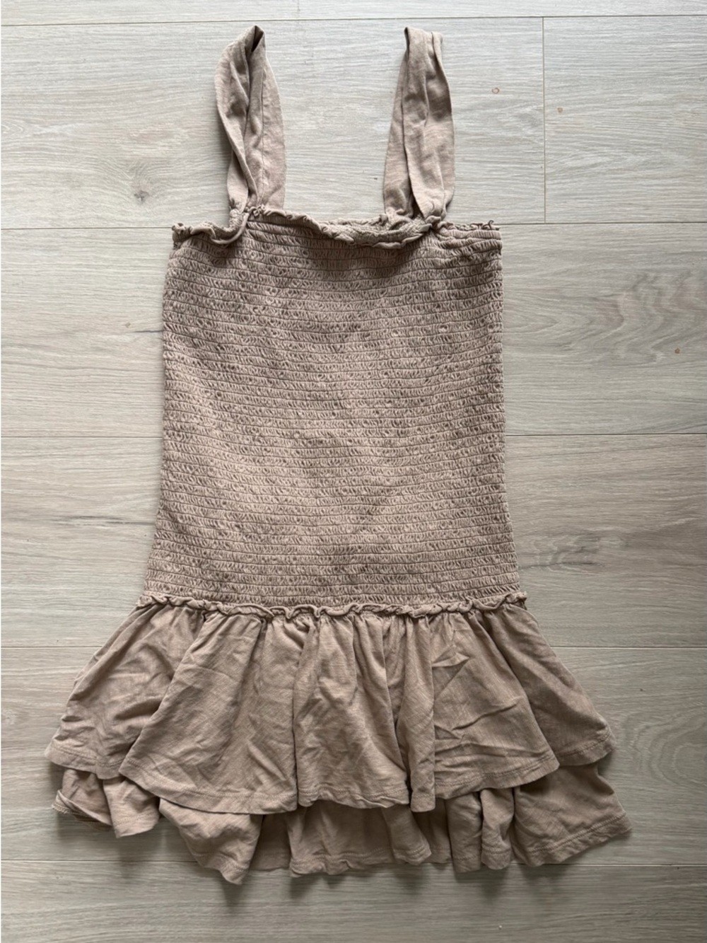 American Eagle Outfitters Sunchaser Smocked Mini Dress